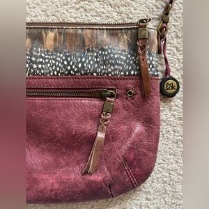 The Sak Feather Print Leather Crossbody